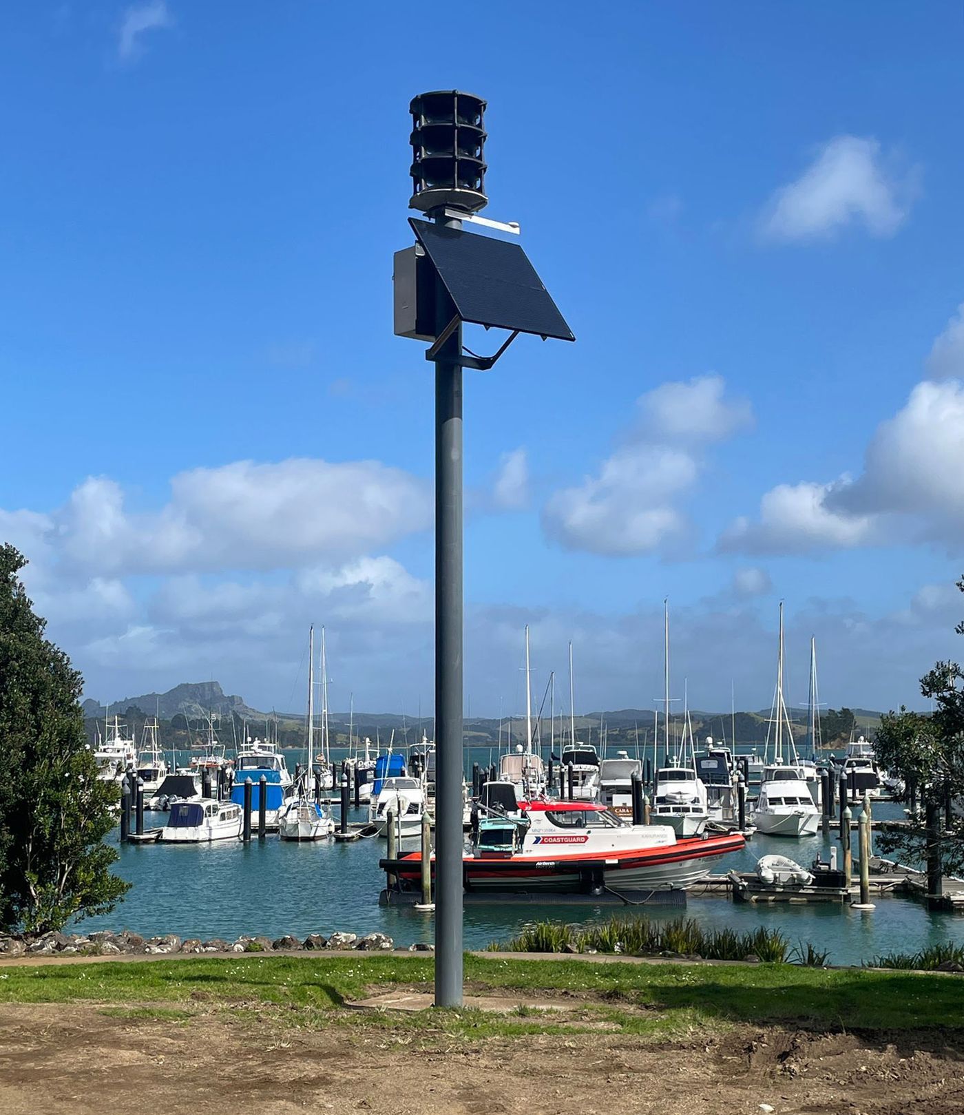 Tsunami warning siren in Whangaroa