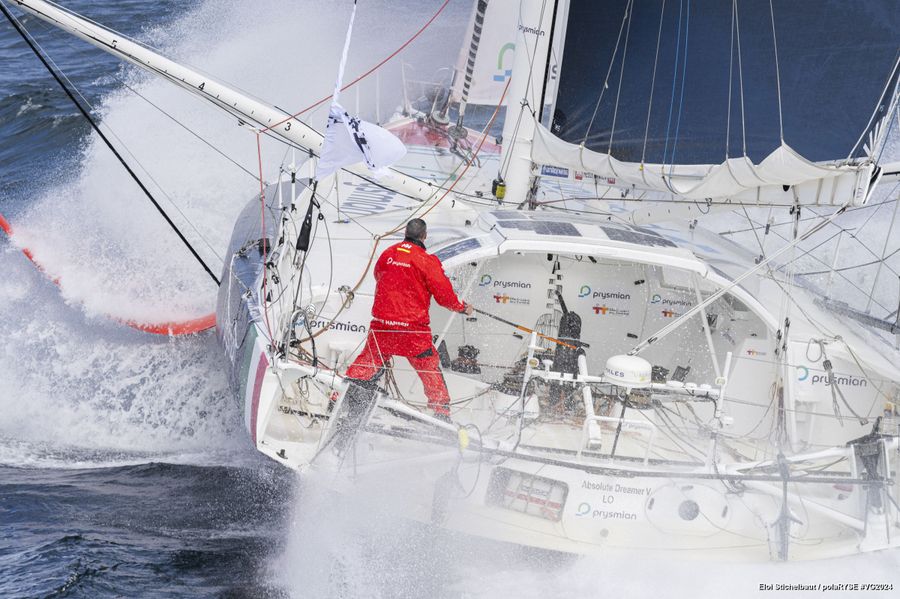 Prysmian skipper Giancarlo Pedote (ITA), Photo Credit: Eloi Stichelbaut / polaRYSE
