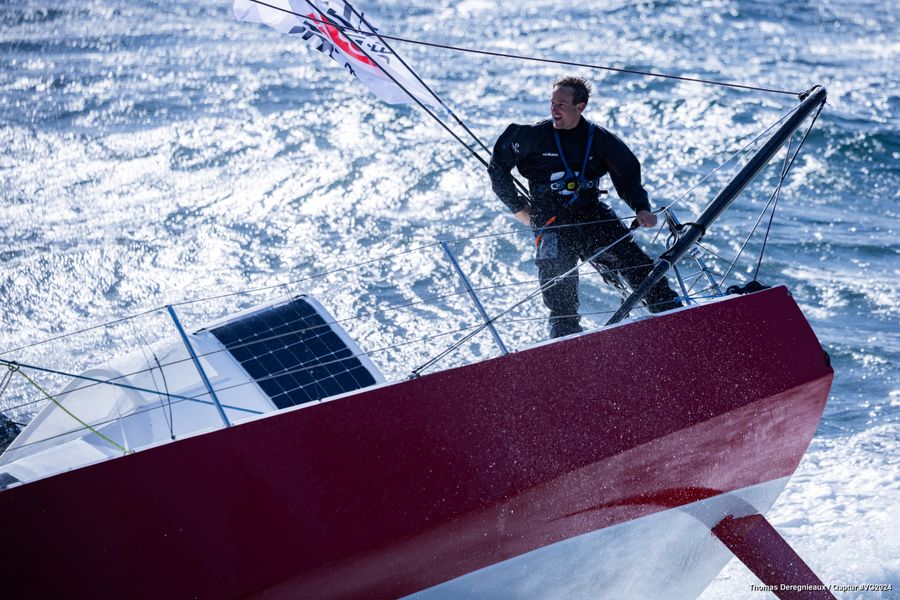 MS Amlin skipper Conrad Colman (NZL) is pictured training on September 27, 2024 in Lorient, France - Photo by Thomas Deregnieaux / Qaptur