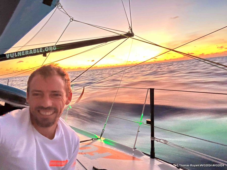Photo sent from the boat VULNERABLE skipper Thomas Ruyant (FRA) during the Vendee Globe sailing race on November 22, 2024. Photo Credit: skipper Thomas Ruyant