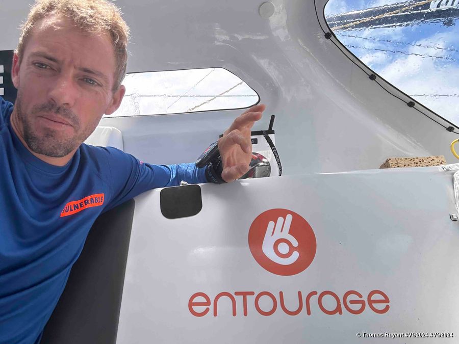 Photo sent from the boat VULNERABLE skipper Thomas Ruyant (FRA) during the Vendee Globe sailing race on November 29, 2024. Photo credit skipper Thomas Ruyant