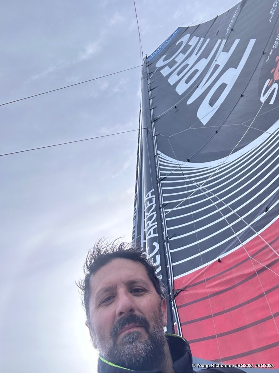 Photo sent from the boat PAPREC ARKÉA during the Vendee Globe sailing race on December 02, 2024. Photo credit: skipper Yoann Richomme