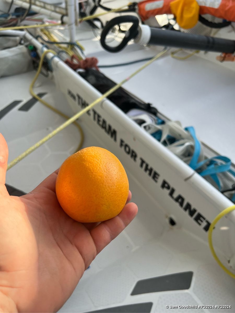 Photo sent from the boat VULNERABLE SG during the Vendee Globe sailing race on December 02, 2024. Photo credit: skipper Sam Goodchild