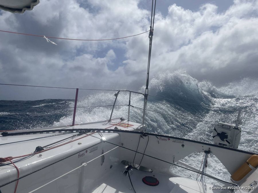 Photo sent from the boat Fives Group - Lantana Environnement during the Vendee Globe sailing race on December 09, 2024. Photo credit: skipper Louis Duc