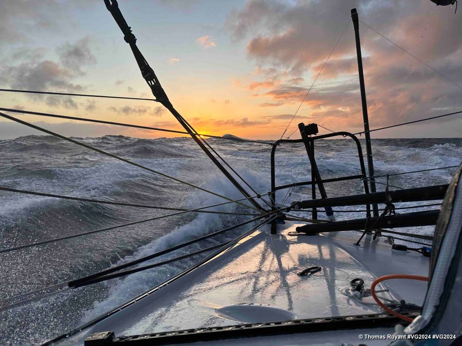 Photo sent from the boat VULNERABLE skipper Thomas Ruyant (FRA) during the Vendee Globe sailing race on December 03, 2024. Photo credit: skipper Thomas Ruyant