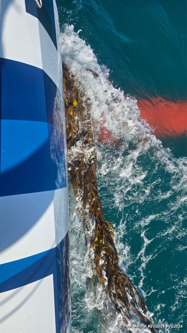 Photo sent from the boat Biotherm during the Vendee Globe sailing race on December 30, 2024. Photo credit: skipper Paul Meilhat