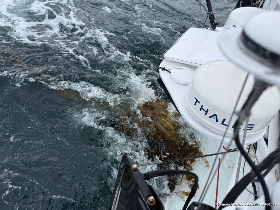 Photo sent from the boat Fortinet - Best Western during the Vendee Globe sailing race on January 04, 2025. Photo credit: skipper Romain Attanasio