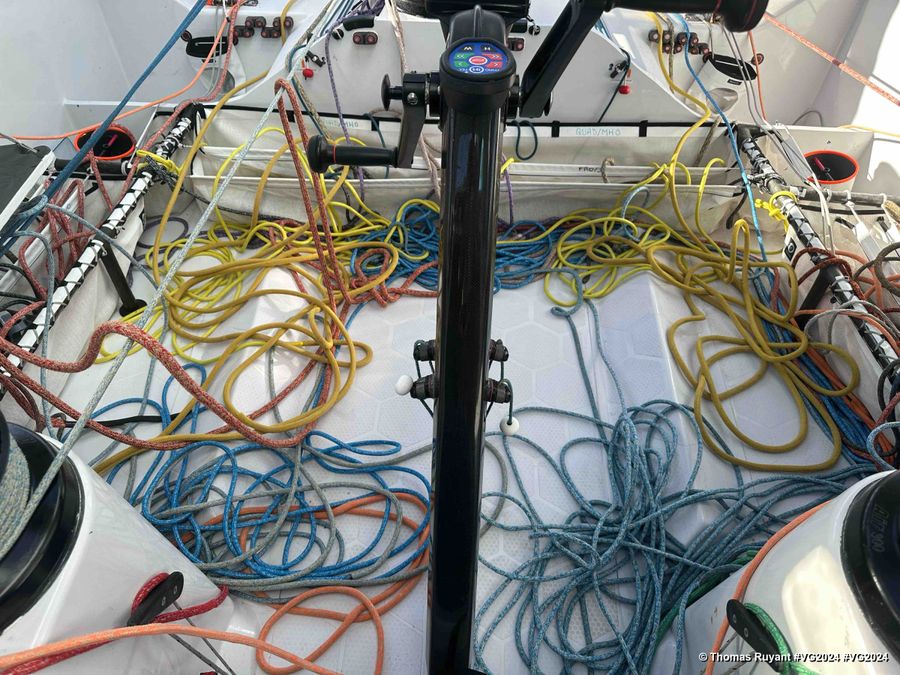 Photo sent from the boat VULNERABLE skipper Thomas Ruyant (FRA) during the Vendee Globe sailing race on December 04, 2024. Photo credit: skipper Thomas Ruyant