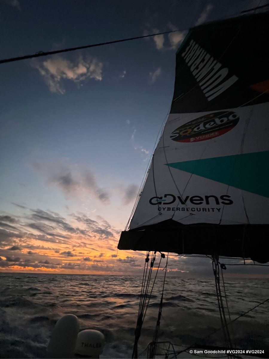 Photo sent from the boat VULNERABLE SG during the Vendee Globe sailing race on January 06, 2025. Photo credit: skipper Sam Goodchild