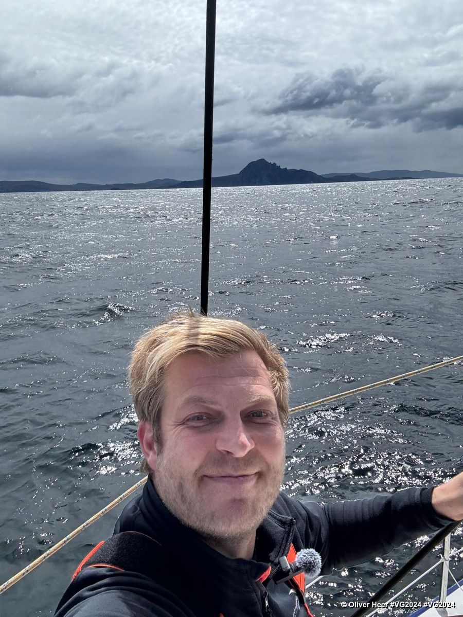 Photo sent from the boat Tut Gut. Sailing rounding Cape Horn during the Vendee Globe sailing race on January 14, 2025. Photo credit: skipper Oliver Heer