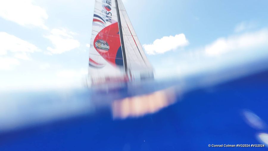 Photo sent from the boat MS Amlin during the Vendee Globe sailing race on January 20, 2025. Photo credit: skipper Conrad Colman