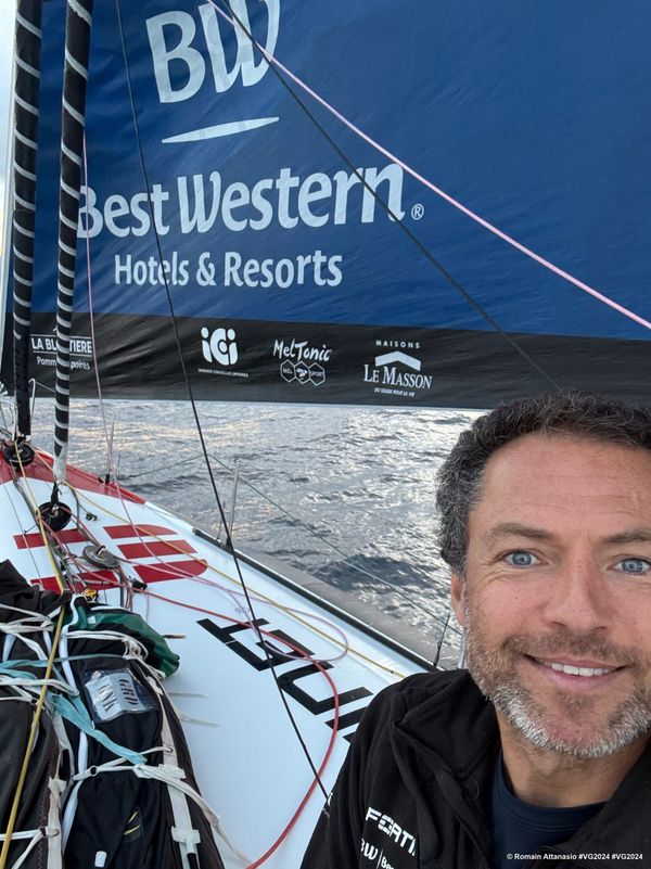Photo sent from the boat Fortinet - Best Western during the Vendee Globe sailing race on January 27, 2025. Photo credit: skipper Romain Attanasio