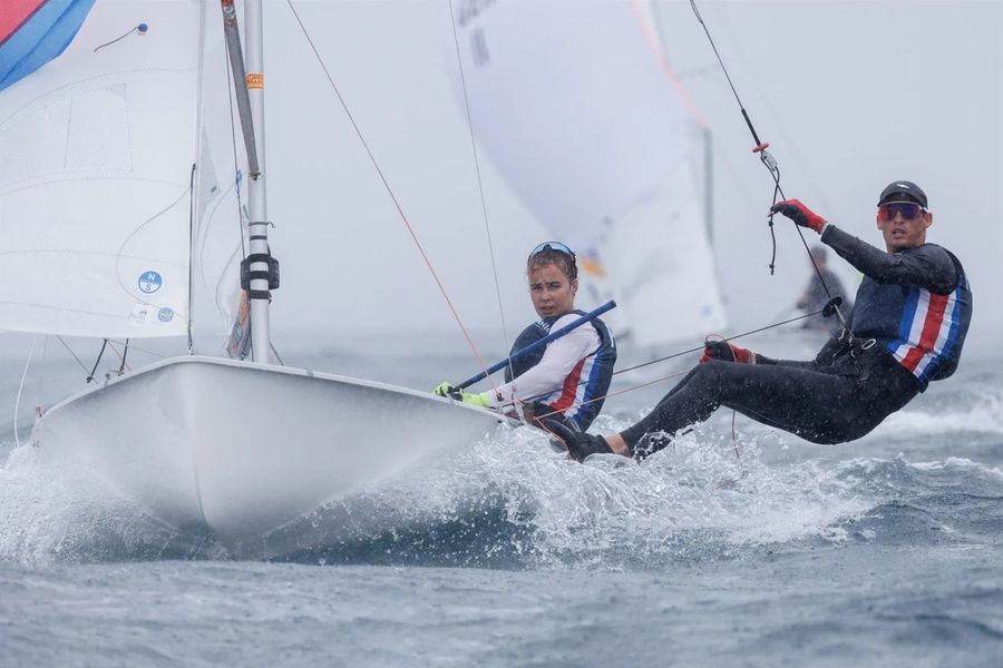 Swiss pair lead 470 Worlds by one point after hard-fought day one, 13 August 2026